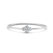 Bezel Set Stack Promise Ring